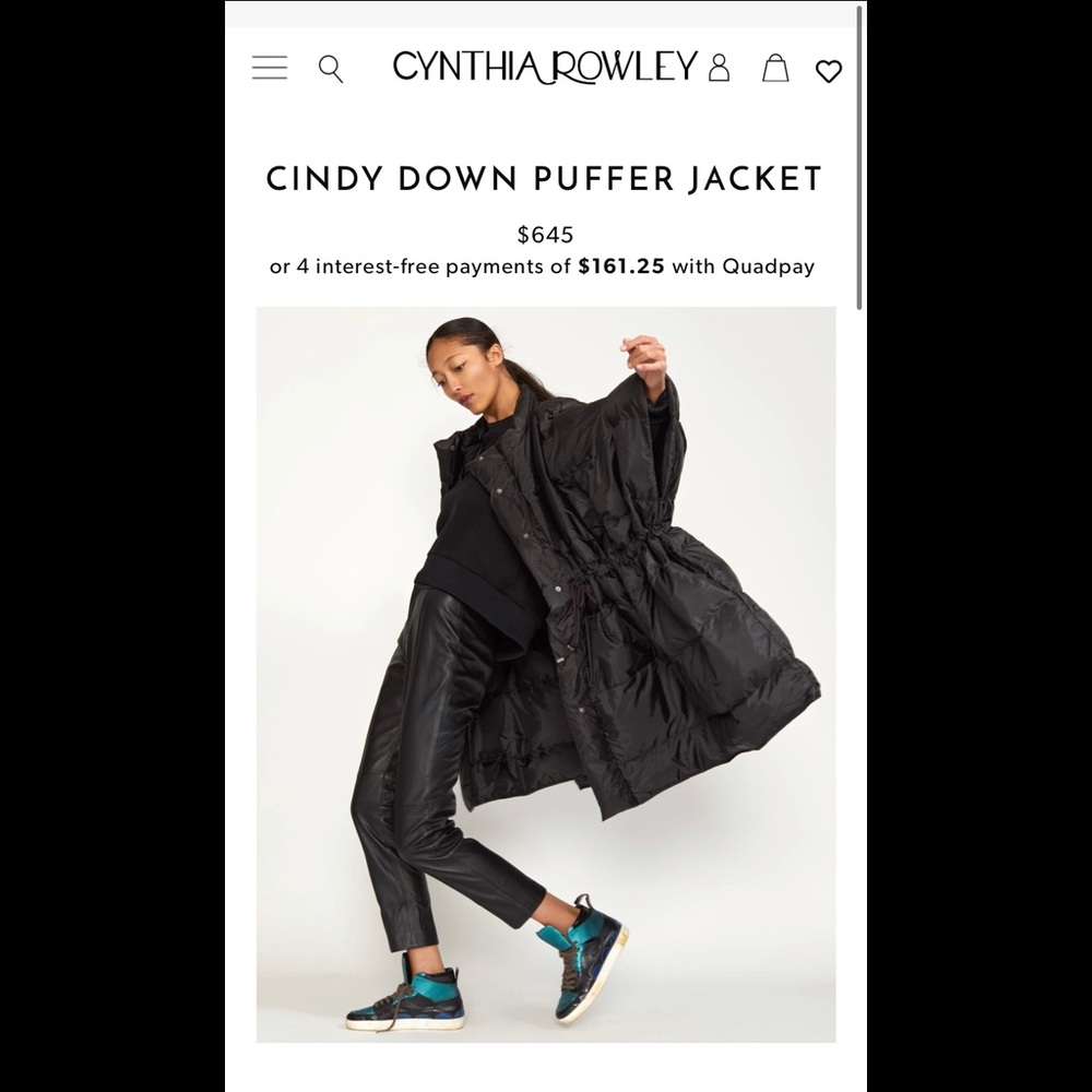 Cynthia Rowley Cindy Puffer Jacket